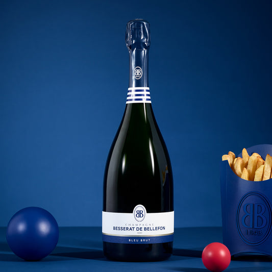 BESSERAT DE BELLFON BLEU BRUT & GLASSES