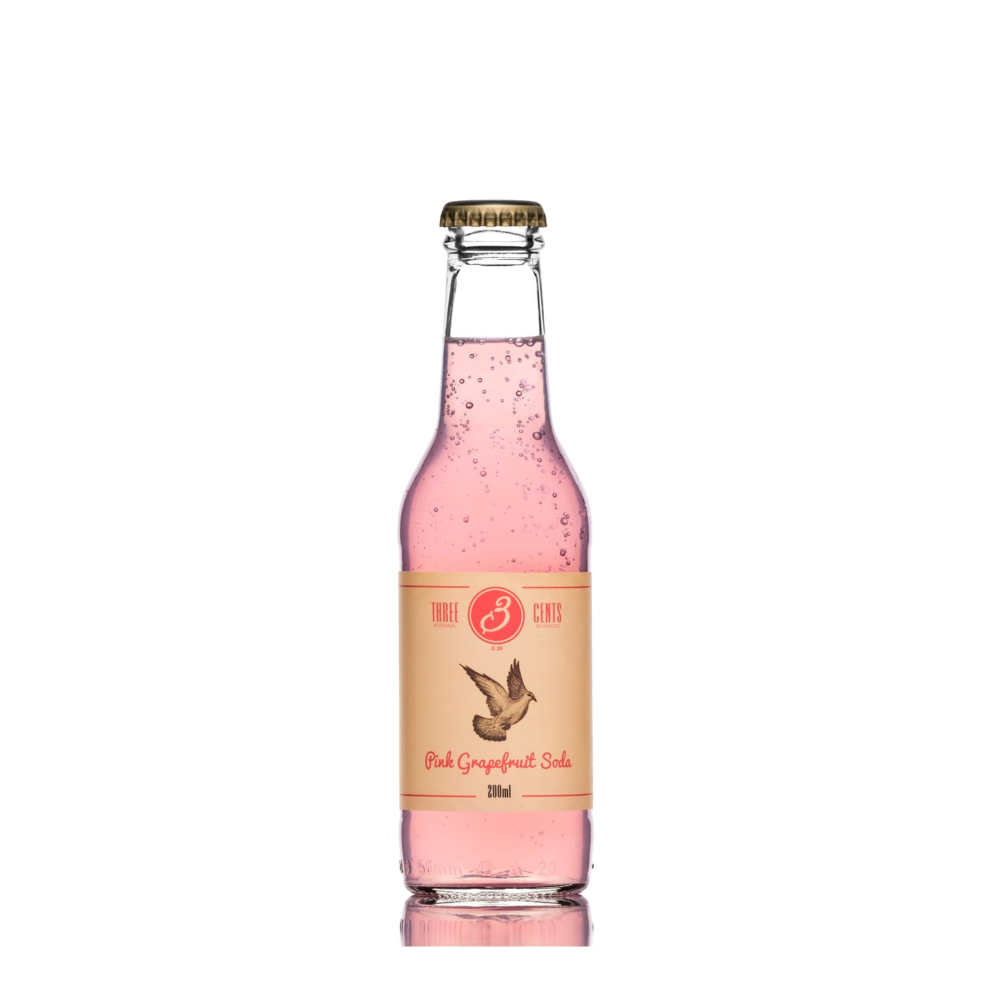 THREE CENTS PINK GRAPEFRUIT SODA CASE