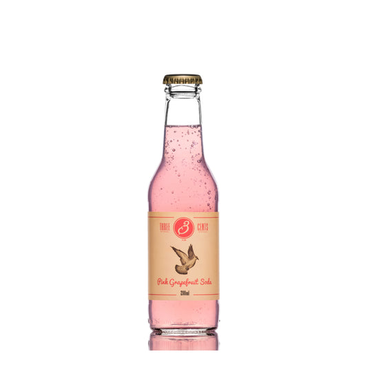 THREE CENTS PINK GRAPEFRUIT SODA CASE
