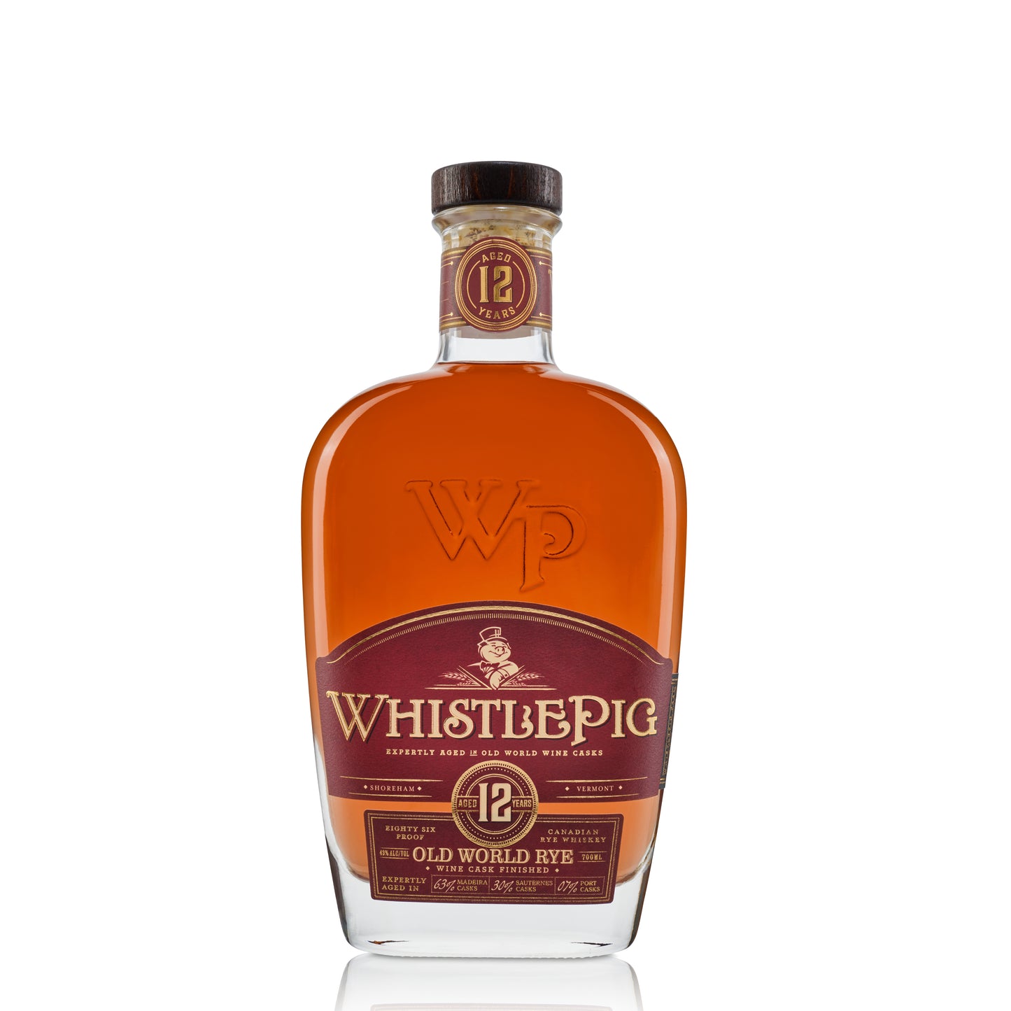 WHISTLEPIG 12 YO RYE WHISKEY