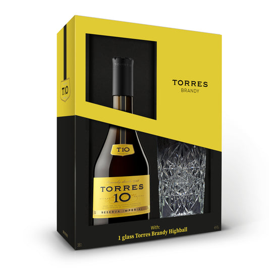 TORRES 10 WITH HIGHBALL GLASS